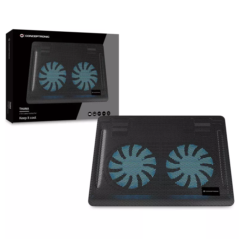 Conceptronic CNBCOOLPAD2F kannettavan tietokoneen jäähdytysalusta 39,6 cm (15,6