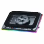 Conceptronic THYIA03B USB-C kannettavan tietokoneen jäähdytysalusta älypuhelintelineellä, RGB, 12V