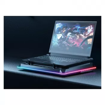 Conceptronic THYIA04B USB-C kannettavan jäähdytysalusta puhelinpidikkeellä