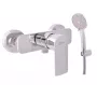 CONTIPRO suihkuarmatuuri DVT481.5/1 kromi seinäasennettava yksiotemikseri messingistä keraamisella säätimellä, G 1/2 inch lähtö, 150 mm liitäntäetäisyys