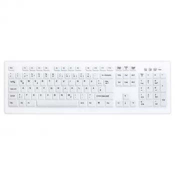 CONTOUR DESIGN Active Key AK-C8100 täysikokoinen langaton näppäimistö (RF 2,4 GHz, kalvo, valkoinen, QWERTZ)