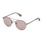 CONVERSE unisex-suorakaiteen muotoiset aurinkolasit SCO057Q520K53 - musta kehys harmaat linssit 52/21/140 mm