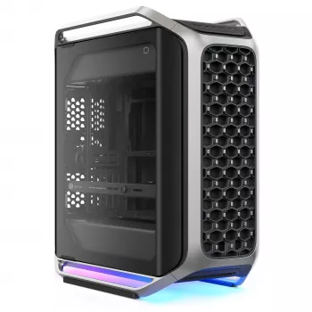 Cooler Master Cosmos Alpha (2025) Full Tower -kotelo, hopea/musta, kaksi karkaistua lasia, ARGB-tuuletin