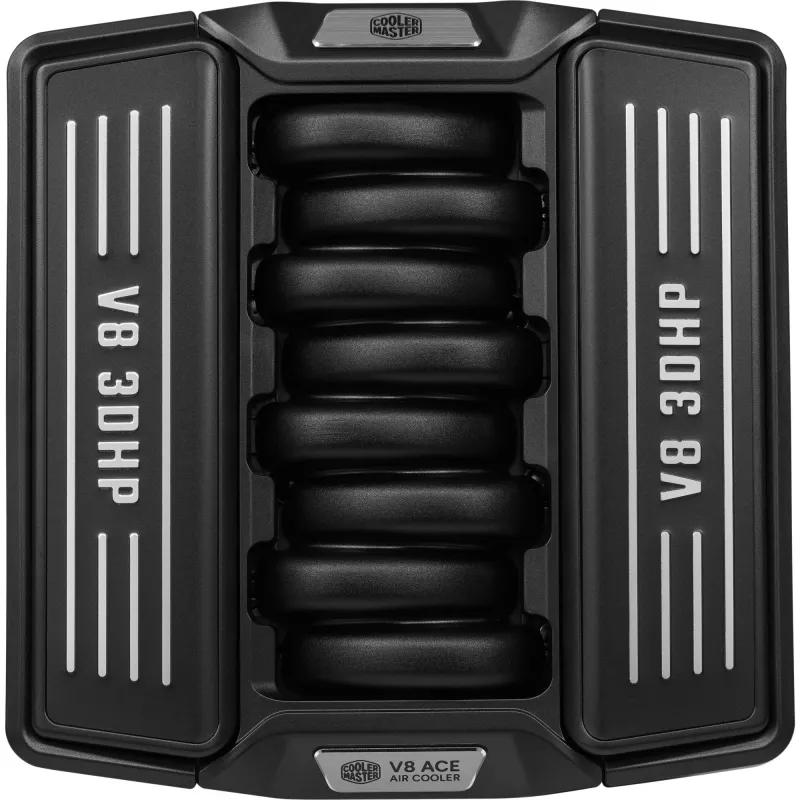 Cooler Master V8 ACE 3DHP CPU-ilmajäähdytin, musta, AMD, 120mm