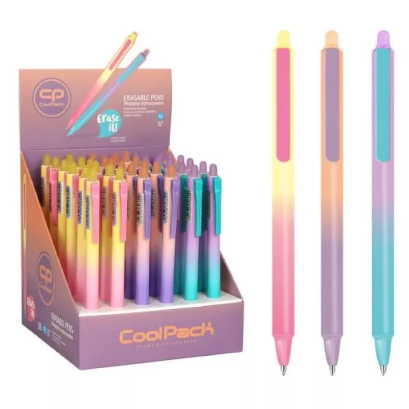 COOLPACK Gradient Light retractable pyyhittävä kynä 0,5 mm musta muste