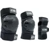 Core Junior Triple Pads Set musta-valkoinen XXS