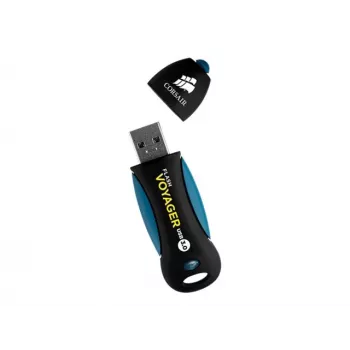 CORSAIR Flash Voyager 256GB USB-A 3.2 Gen 1 muistitikku (musta/sininen)