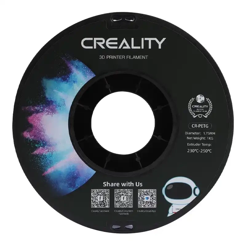 CR-PETG -filamentti Creality (läpinäkyvä sininen)