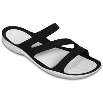 Crocs Swiftwater sandaali naisten musta valkoinen 36-37