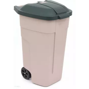 Curver Infinity Rattan Style 110 L suorakaiteen muotoinen pyykkikori beige