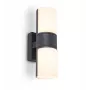 CYRA 5198101118 15W LED-seinävalaisin, mattamusta, 3000K lämmin valkoinen, 1200 lumenia