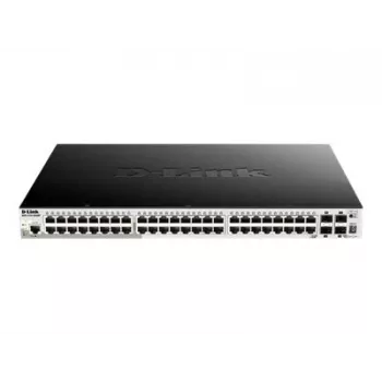 D-Link DGS-1510-52XMP 48-porttinen Gigabit-pinottuva Smart Managed PoE+ -kytkin 4 x 10G SFP+:lla