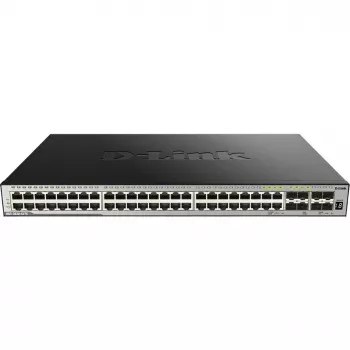 D-Link DGS-3630-52TC L3 Managed Stackable -kytkin - 48x Gigabit + 4x 10G SFP+, rack-asennus
