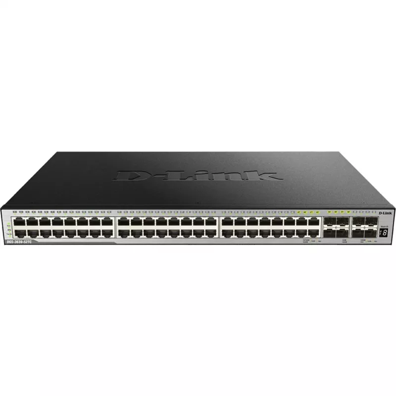 D-Link DGS-3630-52TC L3 Managed Stackable -kytkin - 48x Gigabit + 4x 10G SFP+, rack-asennus