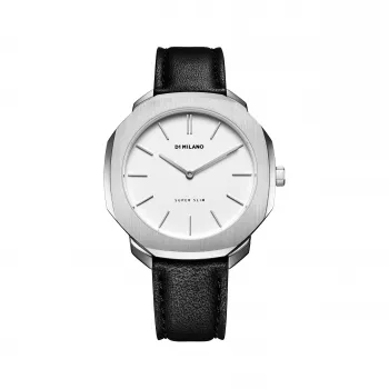 D1 Milano SSLL03 miesten kello 36 mm, kvartsi, ruostumaton teräs, musta kellotaulu