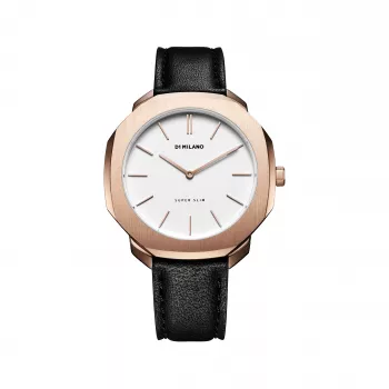 D1 Milano SSLL04 kello – 36 mm ruostumaton teräs, kvartsikoneisto, hopeinen kellotaulu