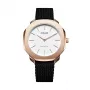 D1 Milano SSPL04 Ultra Thin unisex-kello 36 mm, musta kellotaulu, hopeinen mesh-ranneke