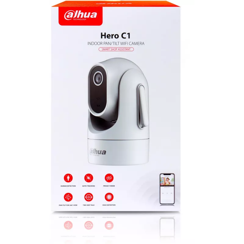 DAHUA H2C 2MP PT IR kupoli WLAN-kamera kaksisuuntaisella äänellä