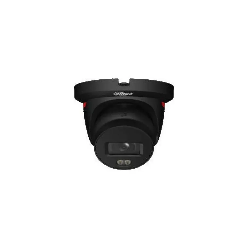 Dahua IPC-HDW2449TH-S-LED-0280B-PROX-BLK IP-kamera LED-valolla ja mustalla kotelolla