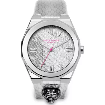 Daisy Dixon naisten kello DD117S 36mm harmaa nahkaranneke