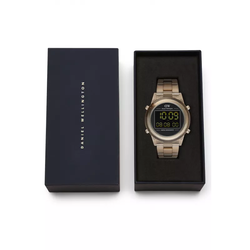 DANIEL WELLINGTON Classic Black Sheffield 42mm Rose Gold kello DW00100767