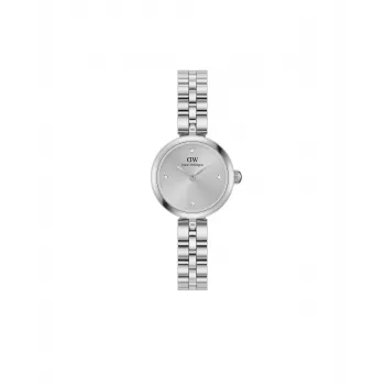 Daniel Wellington Quadro Mini Pressed Sheffield naisten kello DW00100719 - 22 mm ruusukultainen ruostumaton teräskotelo, kermanvalkoinen kellotaulu, musta italialainen nahkaranneke