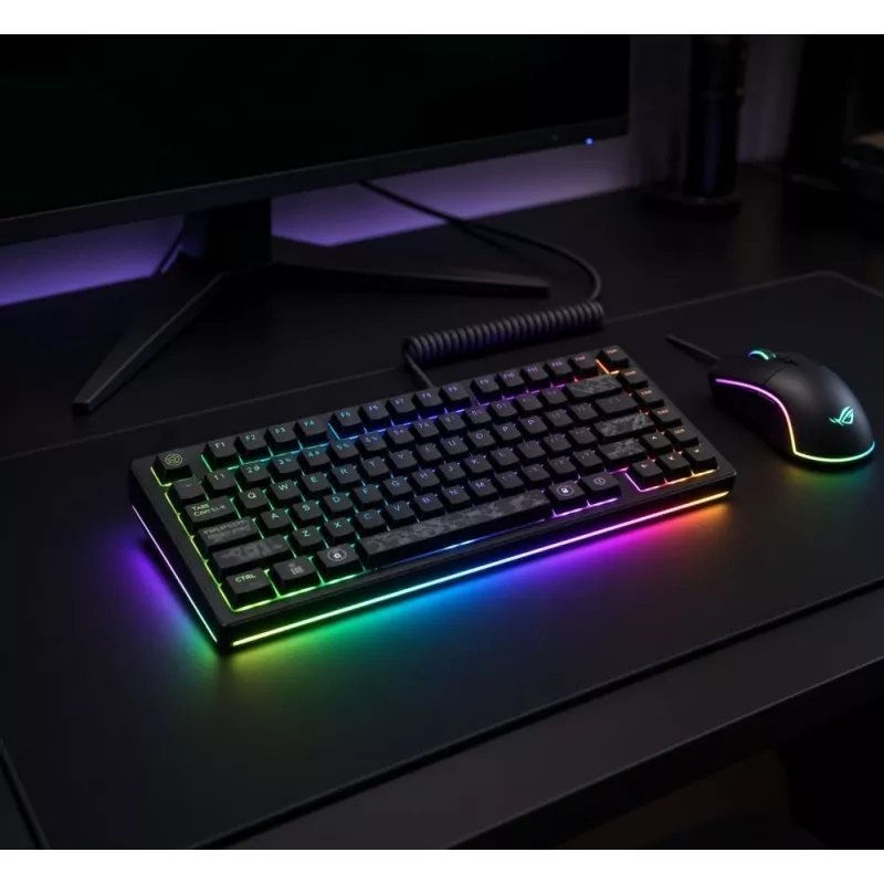 Dark Project ALU81A Terra Nova G3MS Moonstone Switch mekaaninen näppäimistö, US ANSI, musta