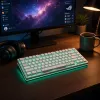 Dark Project ALU81A Terra Nova White mekaaninen näppäimistö, G3MS Moonstone Switch, US ANSI