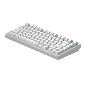 Dark Project ALU81A Terra Nova White mekaaninen näppäimistö, G3MS Moonstone Switch, US ANSI