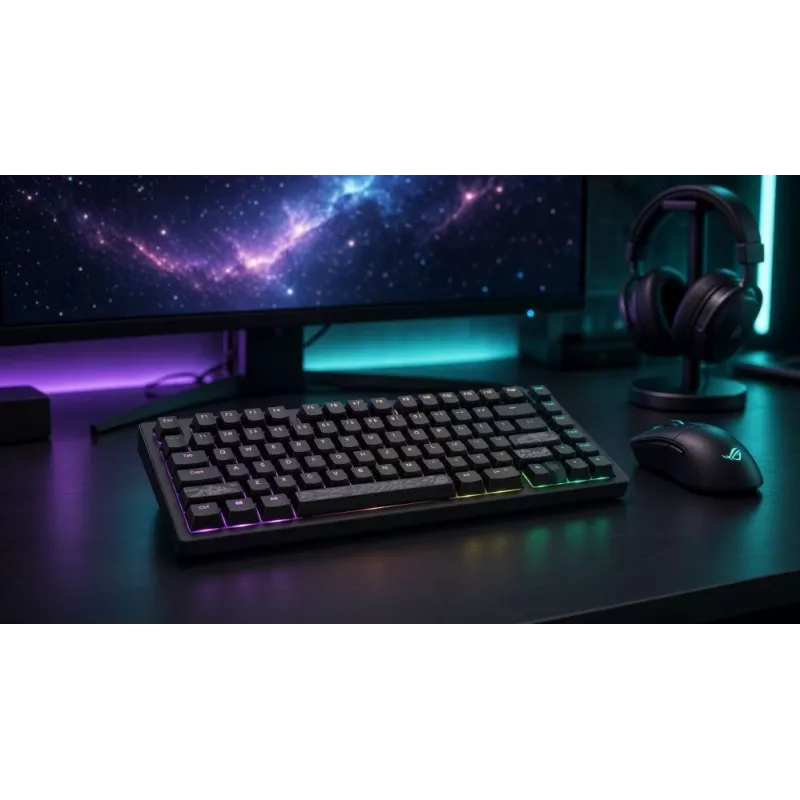 Dark Project Terra Nostra G3MS Moonstone Switch TKL mekaaninen pelinäppäimistö, US ANSI, musta