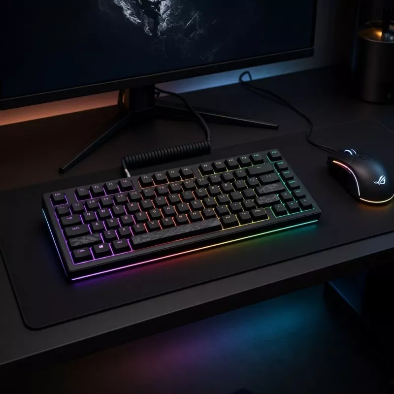 Dark Project Terra Nostra G3MS Moonstone Switch TKL mekaaninen pelinäppäimistö, US ANSI, musta