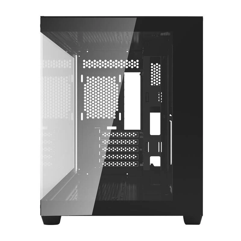Darkflash C285MP Mid-Tower PC-kotelo, karkaistu lasisivupaneeli, ATX, musta