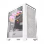 Darkflash DRX70 MESH valkoinen Mid-Tower-tietokonekotelo 4 RGB-tuulettimella