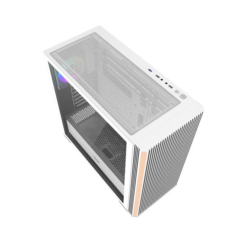 DARKFLASH DS900WS Mid Tower valkoinen kotelo 4 ARGB-tuulettimella