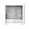 DARKFLASH DS900WS Mid Tower valkoinen kotelo 4 ARGB-tuulettimella