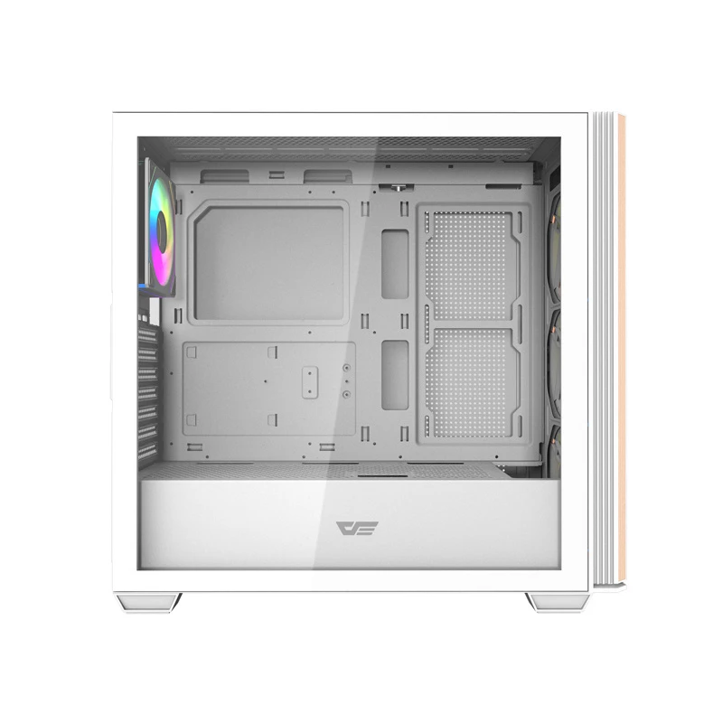 DARKFLASH DS900WS Mid Tower valkoinen kotelo 4 ARGB-tuulettimella
