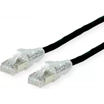 Dätwyler Cat.6 U/UTP LS0H -verkkokaapeli, RJ45 AMP v2, musta, 20 m