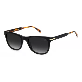 David Beckham DB-1113-S-WR7 miesten aurinkolasit, havanna-asetaattikehys, vihreät polykarbonaattilinssit, 52 mm