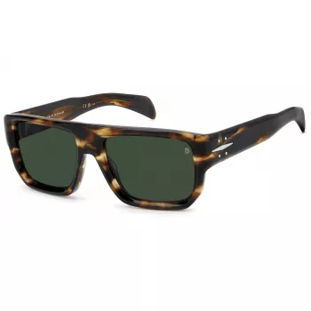 DAVID BECKHAM DB-7132-S-WR9 suorakaiteen muotoiset asetaatti-aurinkolasit Havana/ruskea 56/18/140 mm