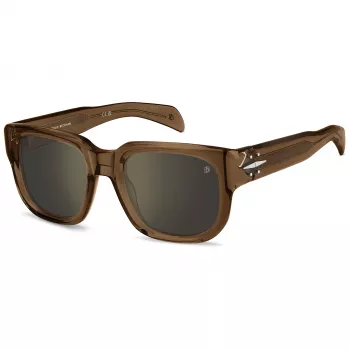 DAVID BECKHAM DB-7146-S-FMP miesten polarisoidut square-aurinkolasit flash mirror -pinnoitteella, 53 mm
