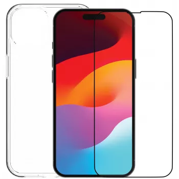 DBRAMANTE1928 360 Protection Eco -paketti iPhone 15 kirkas