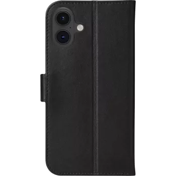 dbramante1928 Copenhagen flip-kotelo matkapuhelimeen - aitoa nahkaa - musta - Apple iPhone 16 Plus