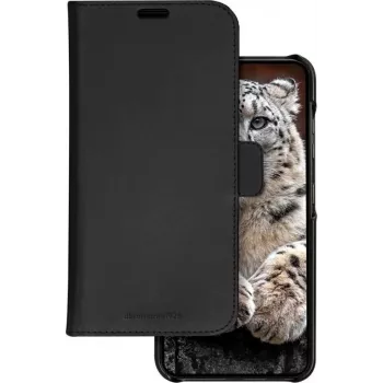 DBRAMANTE1928 Lynge lompakkokotelo Samsung Galaxy A55 5G:lle - täysinahka, musta LY55GTBL6143
