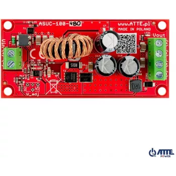 DC/DC-muunnin ATTE ASUC-100-480-OF 100W 48V tulo 12V lähtö DIN-kisko
