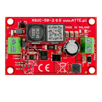 DC/DC-muunnin ATTE ASUC-100-AD0-OF 100W 12V 8,3A DIN-kisko