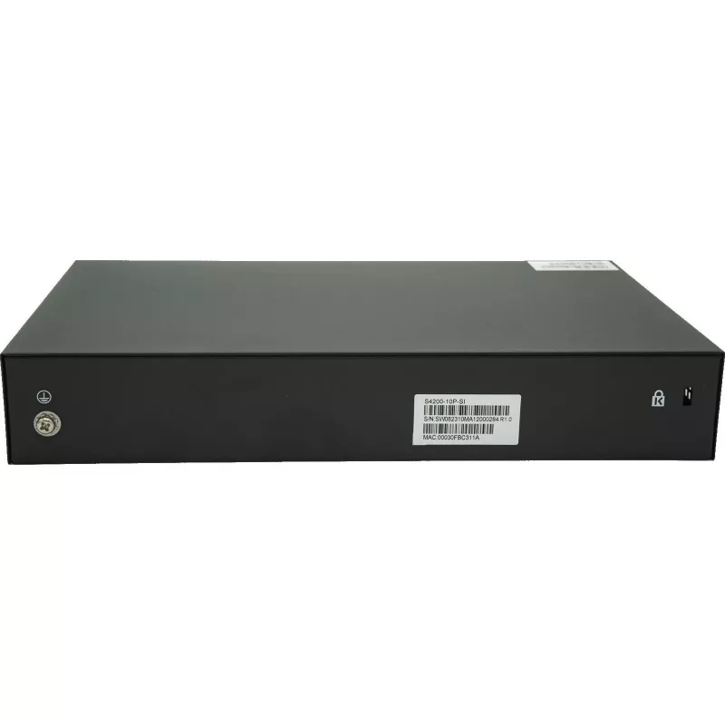 DCN S4200-10P-SI hallittava Layer 2 PoE+ -kytkin, 8x Gigabit RJ45 (PoE+), 2x SFP, 130W