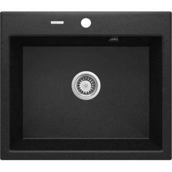DEANTE 1-altainen graniittikomposiittinen keittiöallas 780x440mm musta