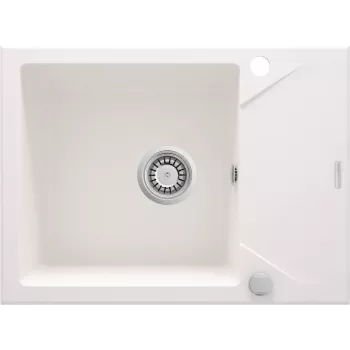 DEANTE 1-altainen graniittikomposiittiallas kuivauskaivolla - musta (Nero) - 780x440 mm