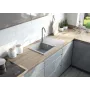 DEANTE 1-altainen graniittiallas kuivauskaiteella – Onyx, Fragranite, 620x500mm