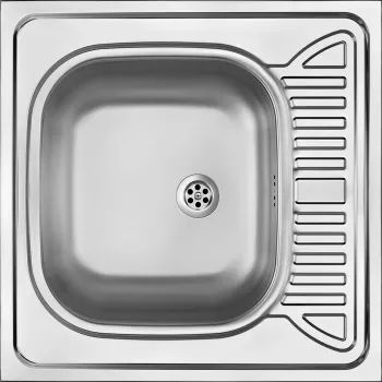 DEANTE 1-altainen ruostumaton teräs keittiöallas kuivauskaivolla - päälle asennettava - 780 x 435 mm